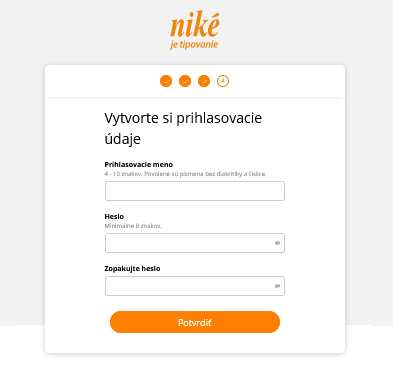 nike registrovať