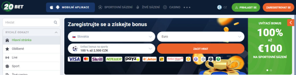 20bet Slovakia
