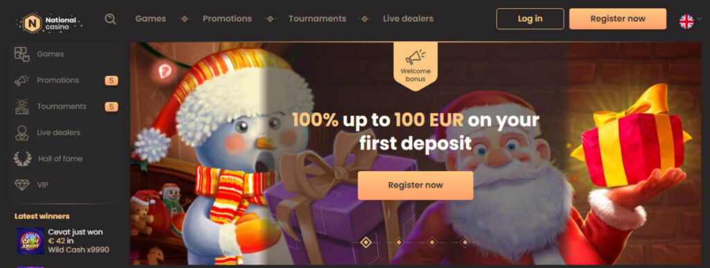 National Casino Uvítací bonus