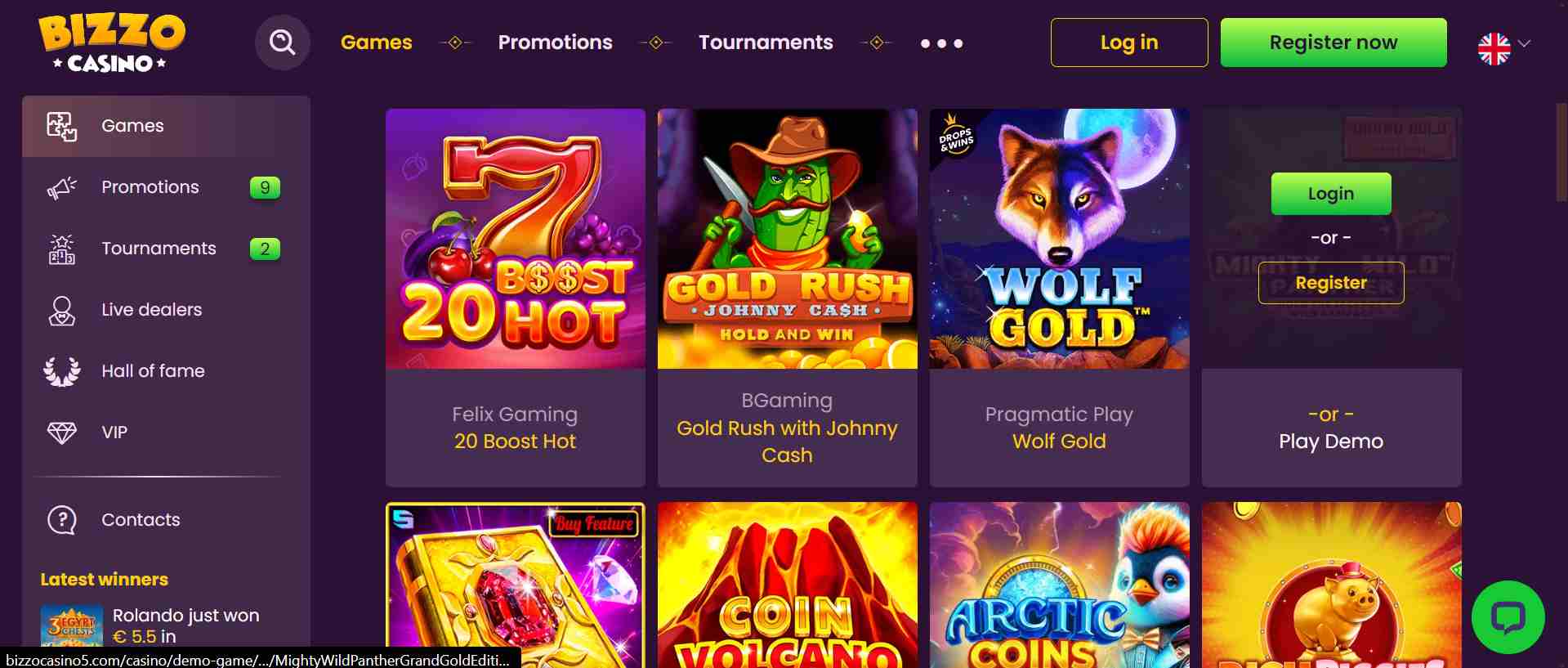 Bizzo casino SK