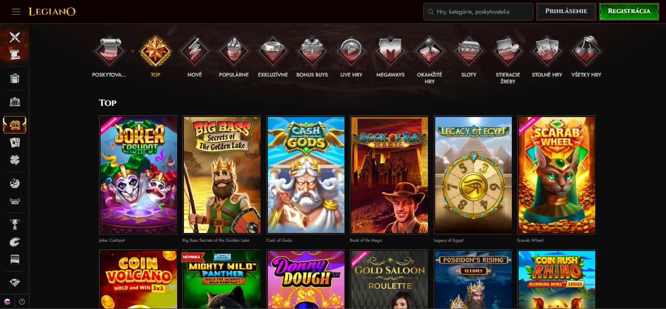 Legiano Casino Games Slovakia, stavkovekancelarie.pro