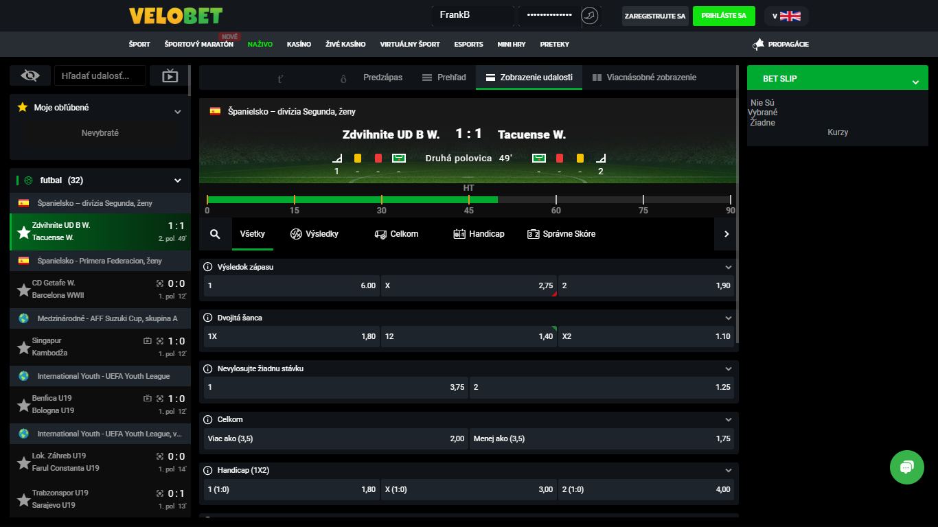 Velobet Bookie Live Sport Betting Czech, stavkovekancelarie.pro