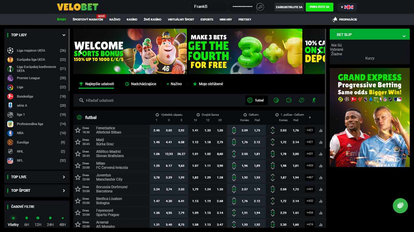 Velobet Bookie Sport Betting Czech , stavkovekancelarie.pro