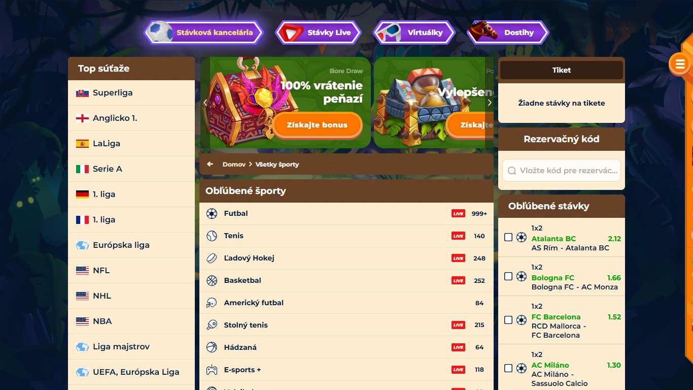 Wazamba Bookmaker Sport Betting Slovakia, stavkovekancelarie.pro