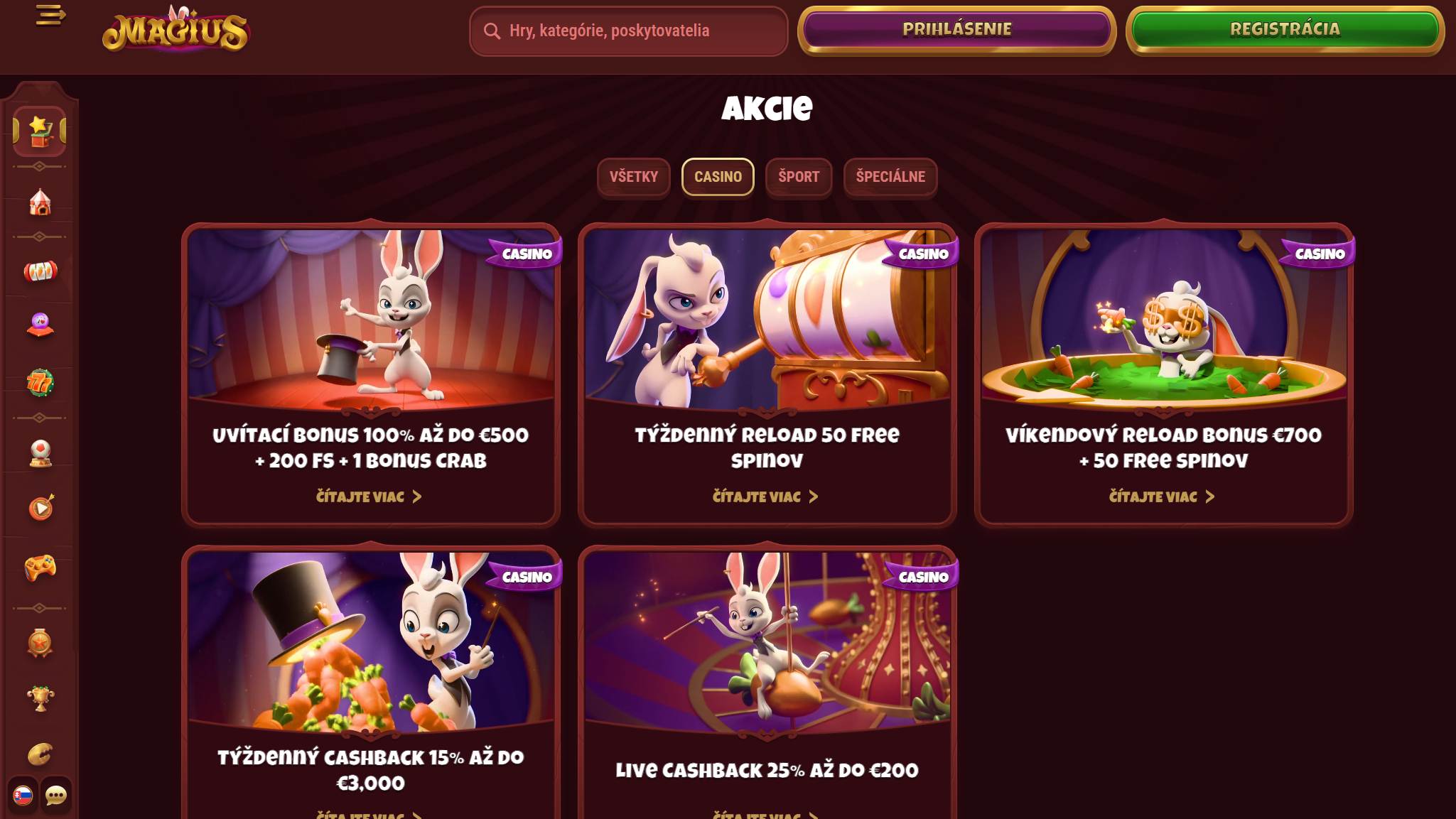 Magius Casino Bonuses Slovakia, stavkovekancelarie.pro