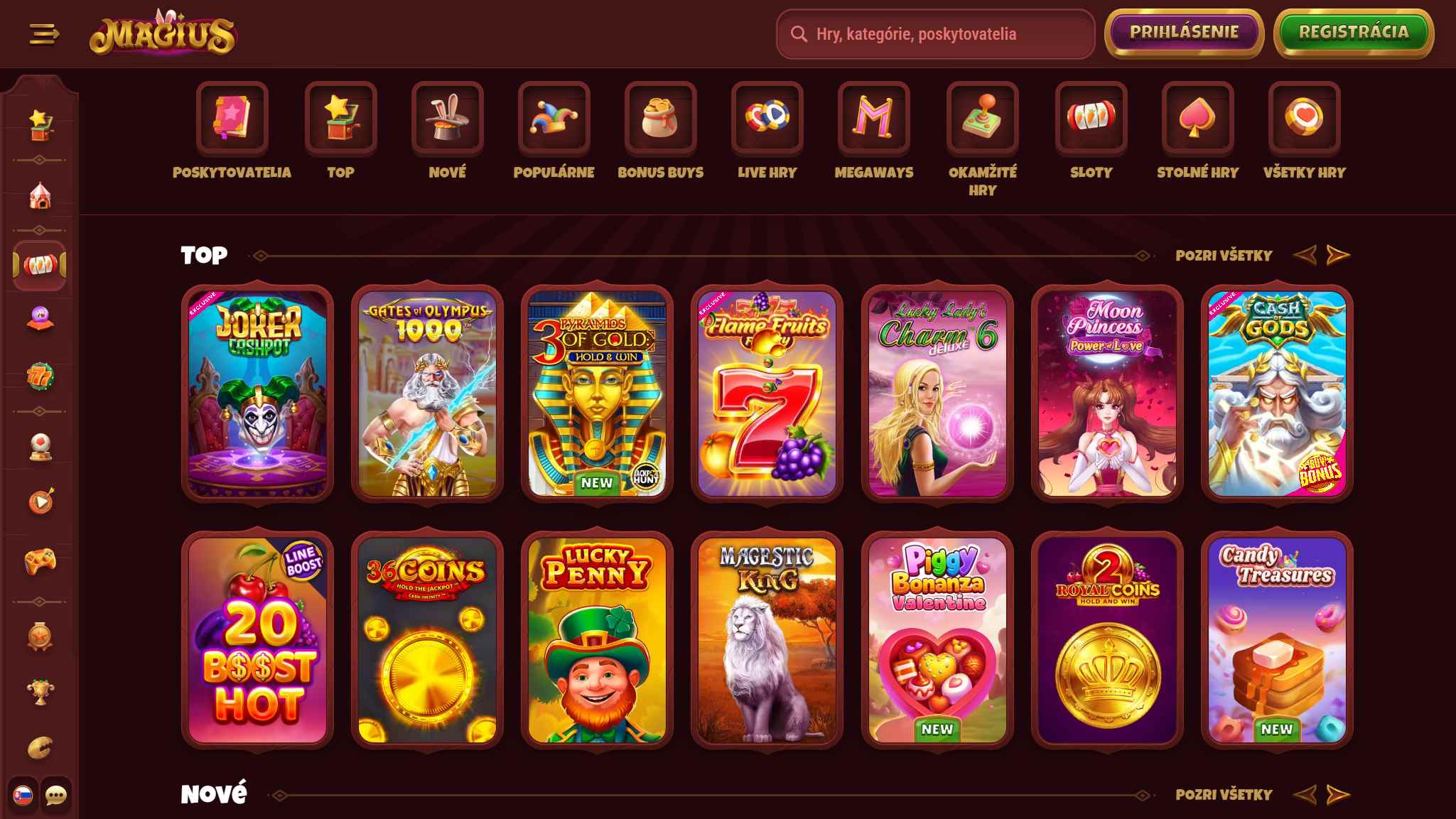 Magius Casino Games Slovakia, stavkovekancelarie.pro